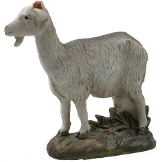 Capra con base in resina dipinta per statue 12 cm serie 2