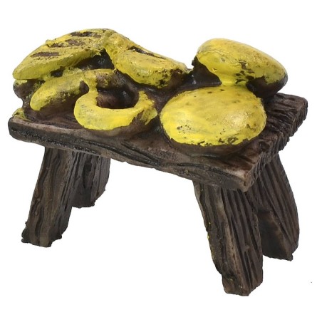 Tavolo con pane in resina effetto legno cm 5x2,8x4,9 h Mondo