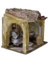 Ambientación de un molino para belén de 19,5x14x18 cm de altura