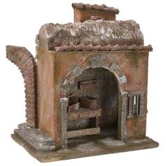 Bottega del fabbro cm 24x17,5x26 h per statue da 12 cm Mondo