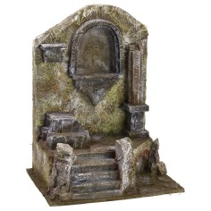 Ruina de templo antiguo de 19,5x14,5x25 cm de altura para