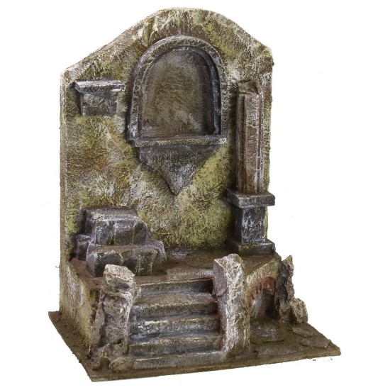 Ruina de templo antiguo de 19,5x14,5x25 cm de altura para