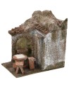 Vinoteca con terraza cm 12,5x8,5x12,5 h para estatuas de 6 cm