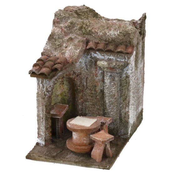 Vineria with dehor 12.5x8.5x12.5 h cm for 6 cm statues