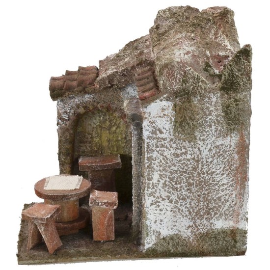 Vinoteca con terraza cm 12,5x8,5x12,5 h para estatuas de 6 cm