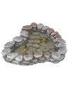 Estanque de resina con agua mágica y peces de 12x11x2 cm h