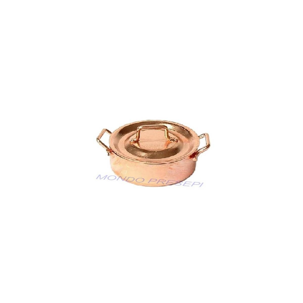 Pentola In Rame Bombata De Buyer 6232.28 28 Cm | Prima Matera Acciaio/Rame, Adatta A Induzione, Cucina Professionale