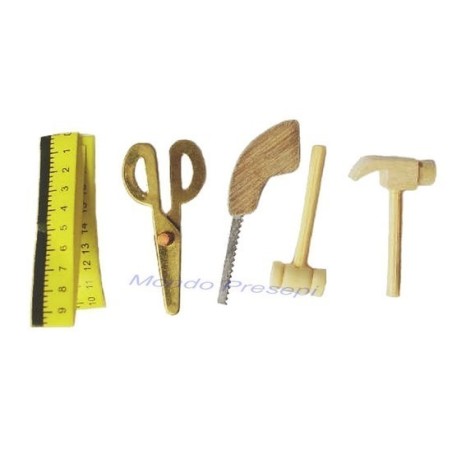 Juego de 5 herramientas de carpintero - 54510 Mondo Presepi