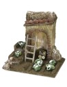 Orto per presepe con rudere cm 11,5x9x11 h per statue da 6 cm