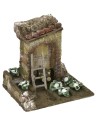 Orto per presepe con rudere cm 11,5x9x11 h per statue da 6 cm