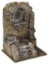 Ruina de templo antiguo de 11,5x9x15 cm de altura para estatuas