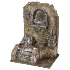 Ruina de templo antiguo de 11,5x9x15 cm de altura para estatuas 2