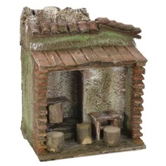 Osteria con pérgola de 11,5x9x13,5 cm de altura para estatuas de 6 cm Mundo