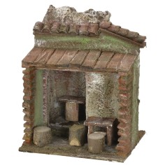 Ostería con pérgola de 11,5x9x13,5 cm de altura para estatuas 2