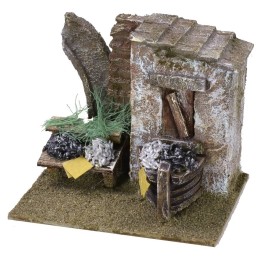 Pescadería con naufragio de 11,5x9x9,5 cm de alto para estatuas