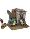 Pescadería con naufragio de 11,5x9x9,5 cm de alto para estatuas