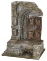 Ruina de templo antiguo con puerta de 11,5x9x15,5 cm de altura