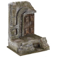 Ruina de templo antiguo con puerta de 11,5x9x15,5 cm de altura 2