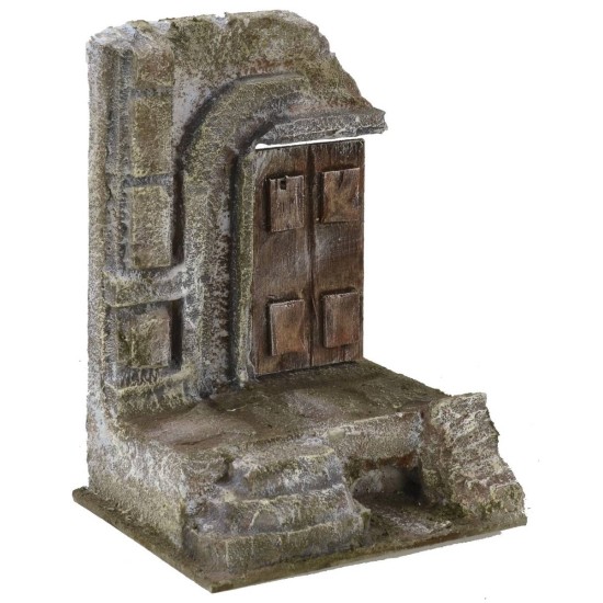 Ruin of an ancient temple with door 11.5x9x15.5 cm h for