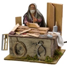 Falegname arabo in movimento serie 12 cm 2