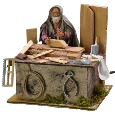 Falegname arabo in movimento serie 12 cm Mondo Presepi