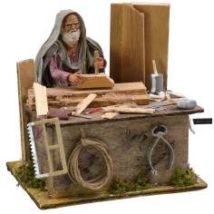 Falegname arabo in movimento serie 12 cm Mondo Presepi
