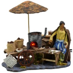 Castagnara in movimento con fuoco funzionante 12 cm Mondo