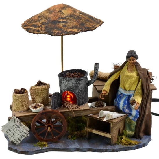 Castagnara in movement with working fire 12 cm