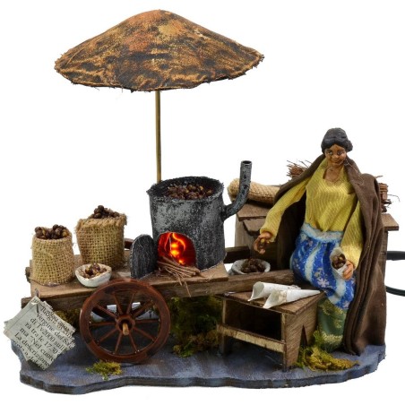 Castagnara in movement with working fire 12 cm