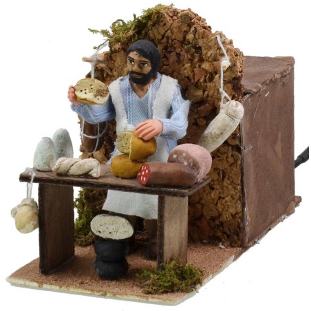 Salumiere in movimento 10 cm Mondo Presepi