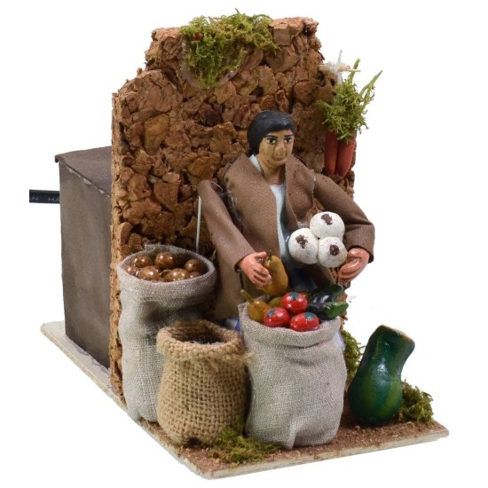 Frutera en movimiento 10 cm Mundo Pesebre