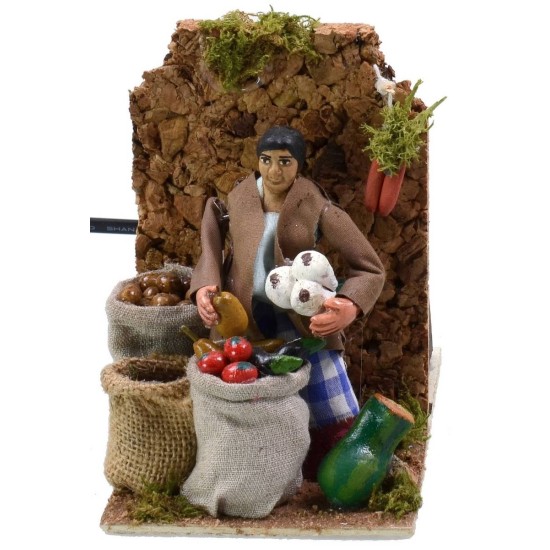 Frutera en movimiento 10 cm Mundo Pesebre