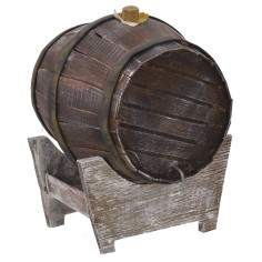 Barril con base de 14x12x16 cm de altura Mondo Presepi 2