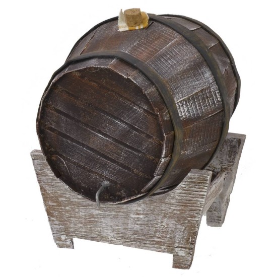 Barril con base de 14x12x16 cm de altura Mondo Presepi