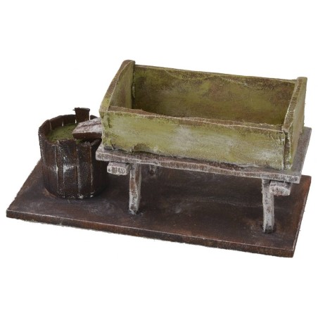 Vasca per la pigiatura dell'uva 14,5x7x7 h per statue da 10 cm