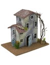 Casa con flores de 24x16x20,5 cm de altura para estatuas de 6