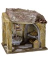 Ambientación de un molino para belén de 24x17,5x21,5 cm de