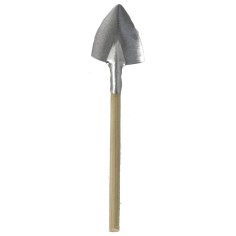 Shovel in wood and metal 10.2 cm
