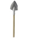Pala de madera y metal de 10,2 cm