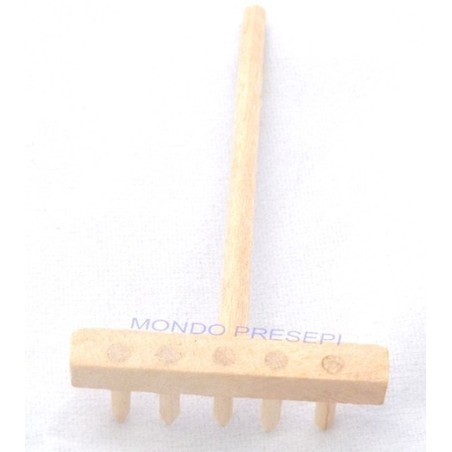 Wooden rake 6 cm