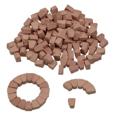 Ladrillos en forma de cuña mm 5x4x7 bolsa de 150 piezas