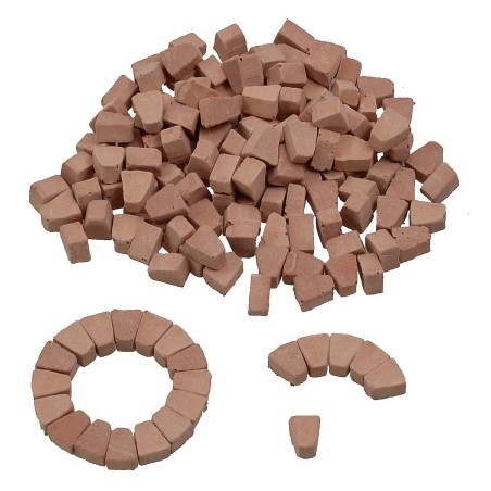 Ladrillos en forma de cuña mm 5x4x7 bolsa de 150 piezas