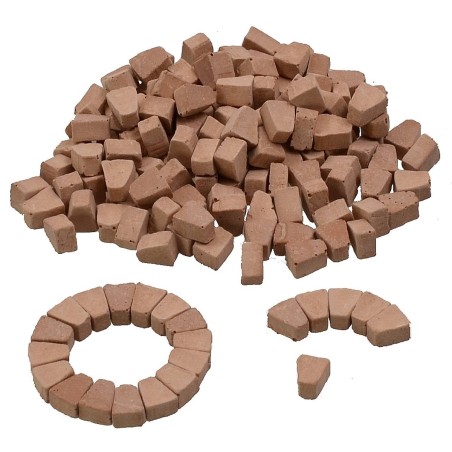 Ladrillos en forma de cuña mm 5x4x7 bolsa de 150 piezas