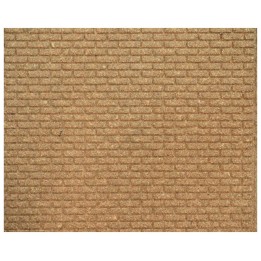 Panel de corcho con ladrillos grandes de 10x50x1 cm en 3 partes.