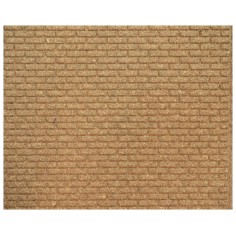 Panel de corcho con ladrillos grandes de 10x50x1 cm en 3 partes.