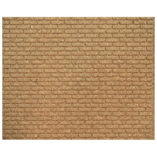 Panel de corcho con ladrillos grandes de 10x50x1 cm en 3 partes.