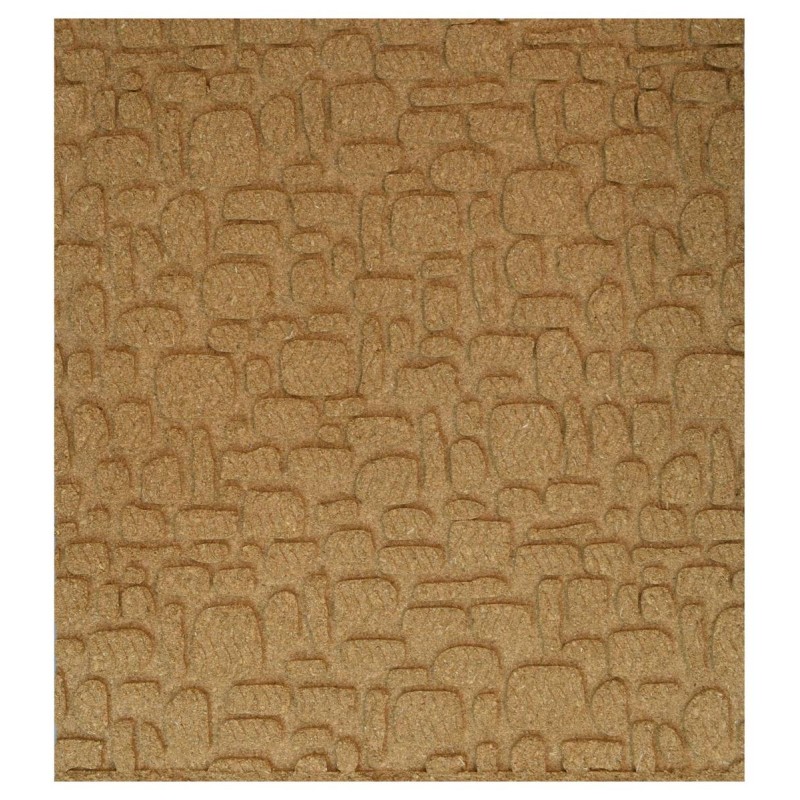 Cork panel with staggered stones 10x50x1 cm in 3 parts
