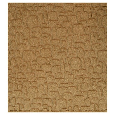 Panel de corcho con piedras desfasadas de 100x50x1 cm en 3