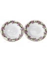 Set 2 piatti decorati in ceramica ø 3,2 cm