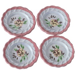 Juego de 4 platos decorativos de cerámica ø 2,4 cm